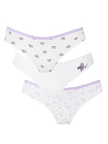 41BK20371 LAVENDER 3LU Kom Трусы женские бикини, набор из 3-х штук