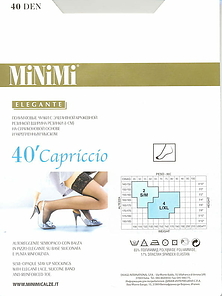 CAPRICCIO 40 MiNiMi • Чулки женские 40 den на резинке